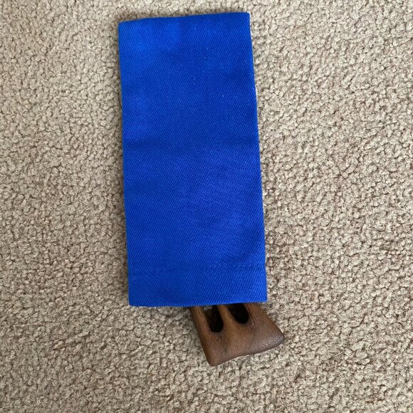 Walnut Wood Hair Fork Three Pronged Lightweight MD Wooden Art Lithuanian - Picture 3 of 5